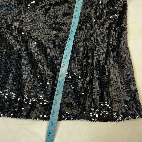 Calypso St Barth Sequin Maxi Skirt Silk Long Party Special Occasion Black XS - Picture 9 of 13